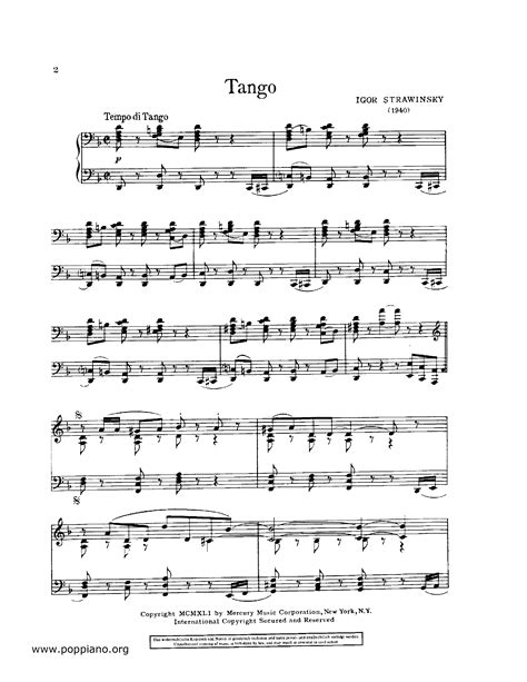 Free Sheet Music Tango Ovlshi Gero